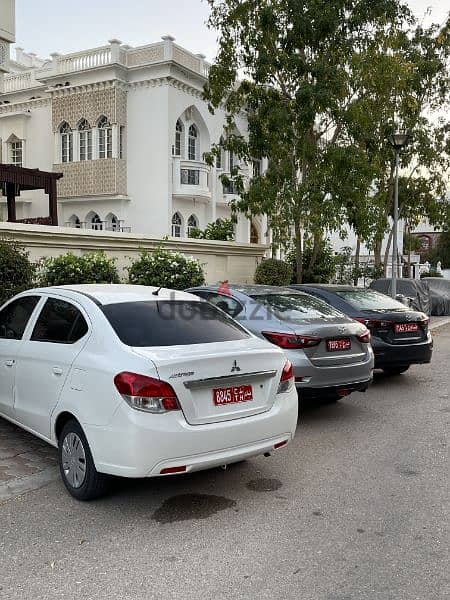 mazda 2 , mazda 3 , mitsubishi attrage 8 rials daily 5