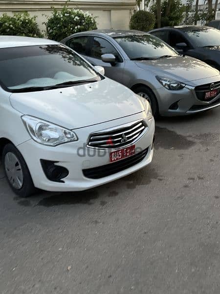 mazda 2 , mazda 3 , mitsubishi attrage 8 rials daily 7