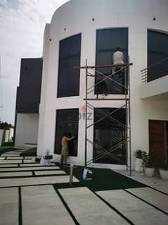 Maintenance of windows, doors and all glass works