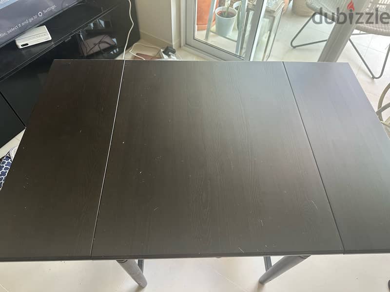 Dark brown IKEA foldable writing table 4