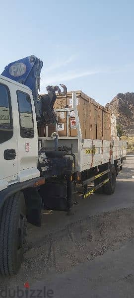 Hiup truck for rent all Muscat 7ton 10ton Best price 9595 26 58 1