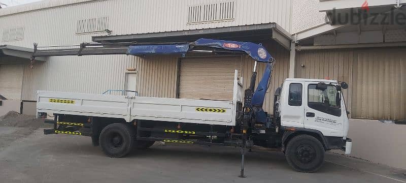 Hiup truck for rent all Muscat 7ton 10ton Best price 9595 26 58 4