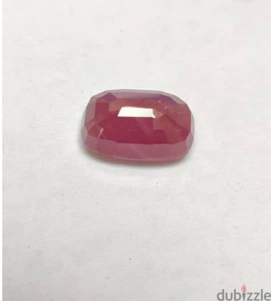 حجر ياقوت أحمر غير معالج طبيعي مع الشهادة natural untreated ruby stone 3