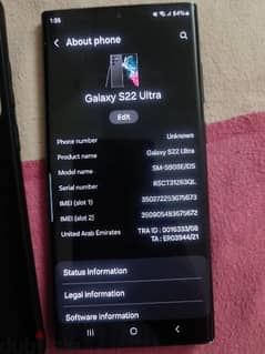 Samsung galaxy s22 ultra.