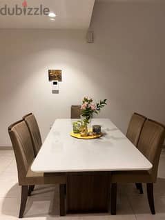 DINING TABLE AND CHAIRS SET