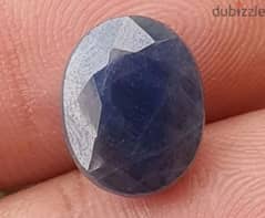 حجر ياقوت أزرق غير معالج طبيعي  natural untreated blue sapphire