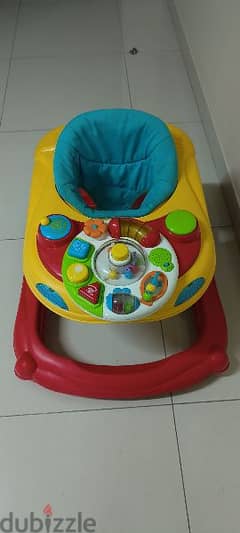Excellent Condition Baby Walker with Music Player & Snack Tray
