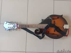 Cut Mandolin with Strap and Hardcase Cover Included