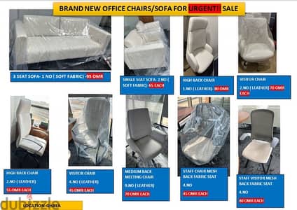 BRAND NEW OFFICE CHAIR AND SOFA FOR SALE