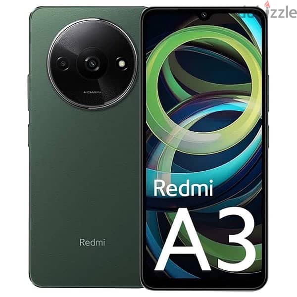 Redmi A3 green colore 128gb with all accessories and warranty 0