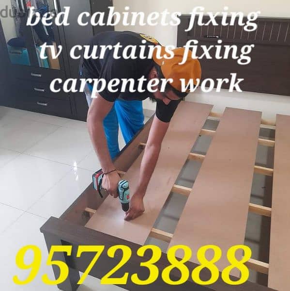 Muscat Mover packer carpenter furniture fixing TV curtains fixing 0