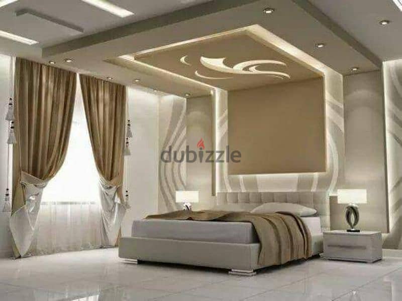 house building office and villa paint work gypsum board ceiling 0