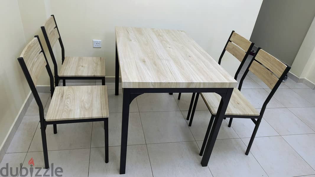 Dining table/Study table with 4 chairs 1