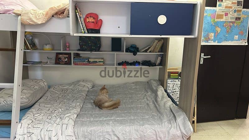 bunk bed w/storage and mattress 1
