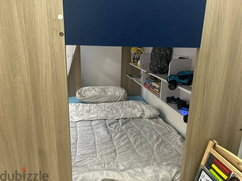 bunk bed w/storage and mattress 5