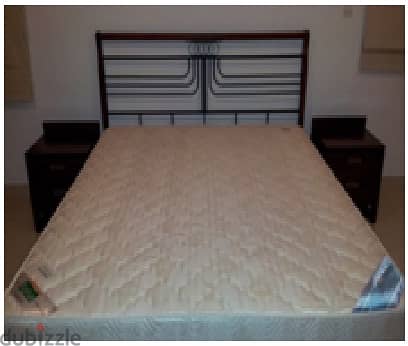 King Size Double bed with Medicated new mattress on sale 0
