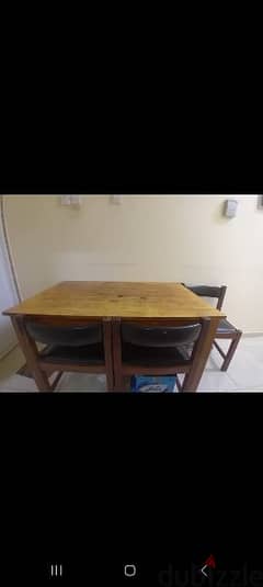 dining table, with 4 chair and sofa 2 and 3 seater also