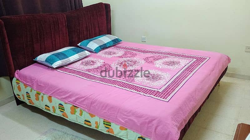 double cot with mattress for immediate sale 0