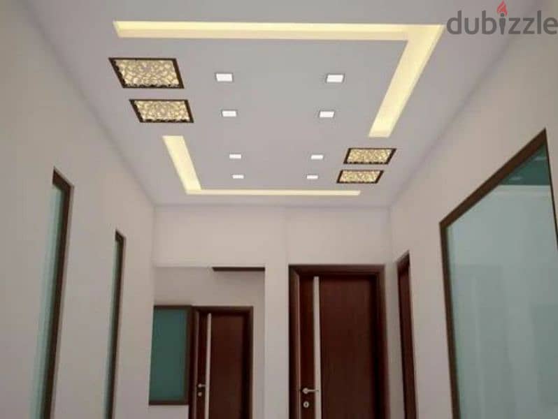 we do all type of painting work ,interior designing and gypsum board 1