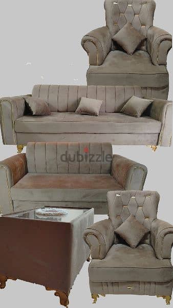Sofa Full Furniture Set 3+2+1+1=7seater (new sofa only 3 month used) 0