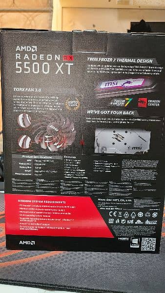 GPU - AMD RADEON RX 5500 XT 8BG 1