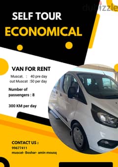 Self-trips. ( van for rent )