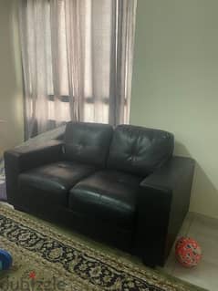 Used 6 seater leather sofa for sale