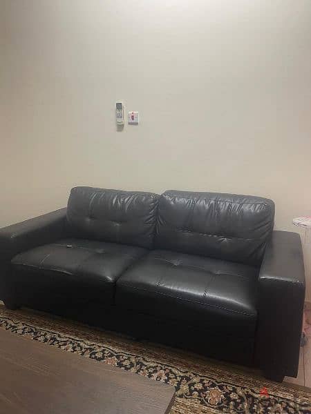 Used 6 seater leather sofa for sale 2
