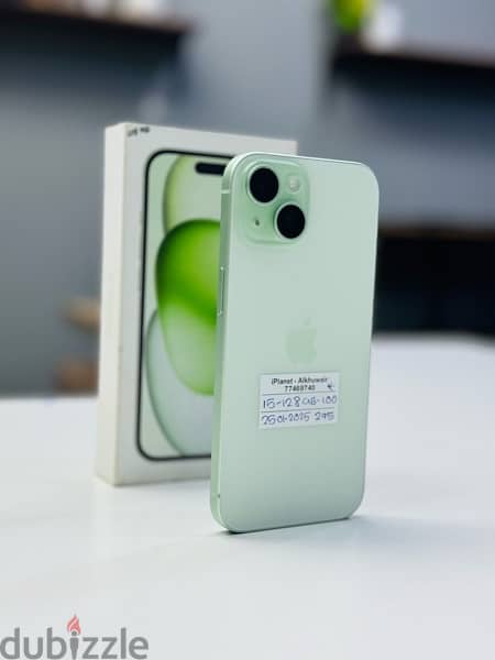 iPhone 15 128GB Green Amazing condition  battery100% 2