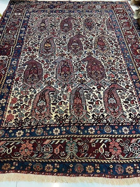 antique carpet Shiraz neyriz 110 to 120 years old 2