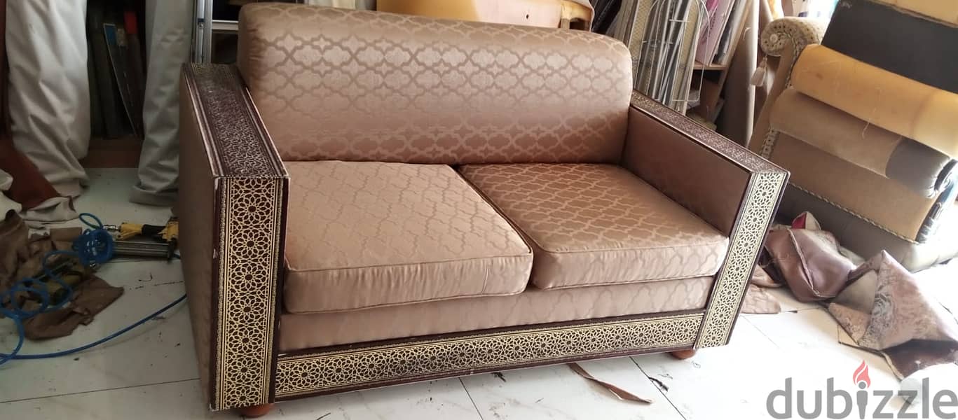 Sofa work repairs and cloth recovering in fabric or leather 4