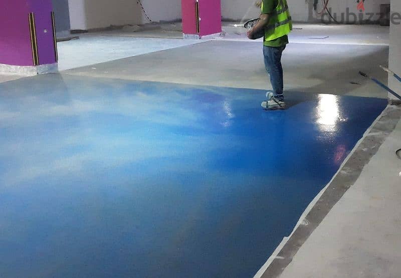 we are doing epoxy flooring painting all musqat locations available 5