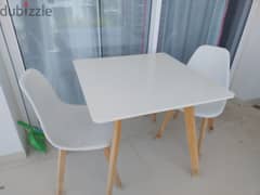 Table and two nchairs