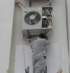 A/C technician service cleaning repair تنظيف صيانة تصليح غسيل المكيفات