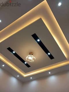 gypsum board, gypsum ceilingg, false ceiling all work we do