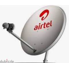 Airtel Receiver with remote. . . . and dish . . . full set urgent sale