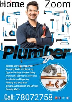 plumbing supplies and service work