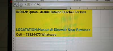 Indian Quran &  Arabic female teacher for kids 0