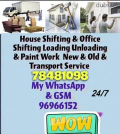 House shifting & Office To Vill Shop Shifting & Packing