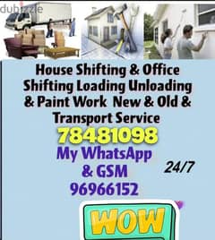 House shifting & Office To Vill Shop Shifting & Packing