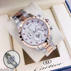 LATEST BRANDED CARTIER AUTOMATIC FIRST COPY CHORNO WORKING MEN'S WATCH