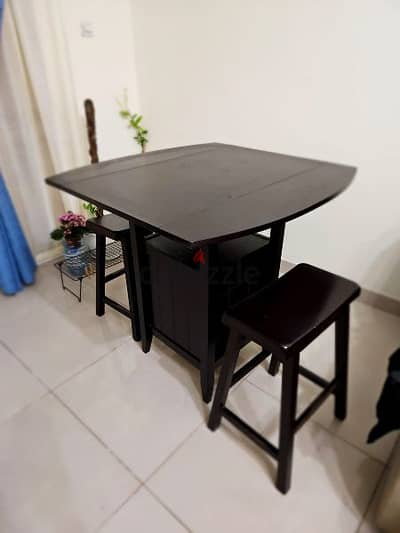 Mini Dining/ Bar table (Folding)- Hard Wood