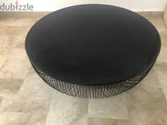 sofa round steel glass top table & tv table  2 urgent sale 0