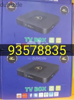 Latest model android box with 1year subscription new. . . .
