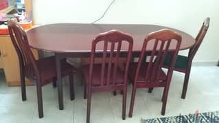 Dinning table with chairs. 0