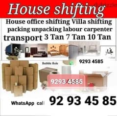 office shifting villa shifting transport servic