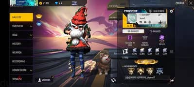 free fire ID for sale good collection and 50 level ID for only 10 omr