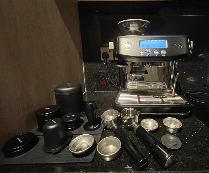 Sage Barista Pro - Matt Black with Premium Normcore Accessories 0