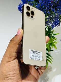 iPhone 12 Pro and 128 GB golden color very good condition 92%  battery 0