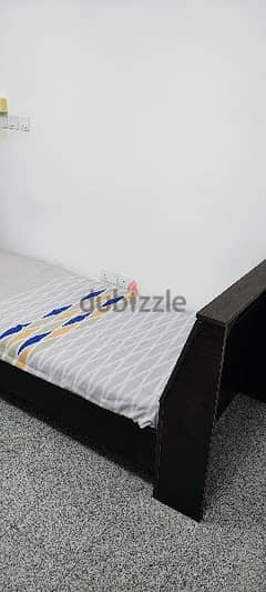 Single bed with medical mattress